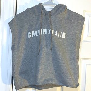 Calvin Klein sleeveless hoodie